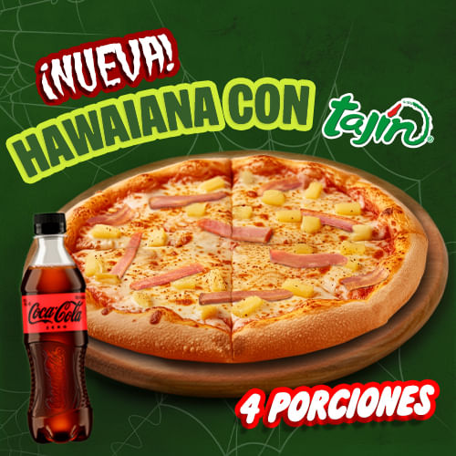 Pizza hawaiana con tajín Colombia